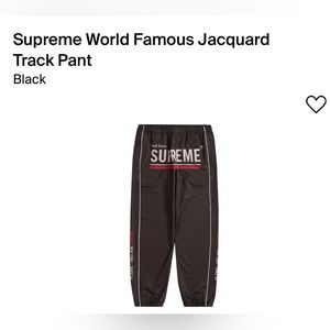 Supreme world famous Jacquard Track pants